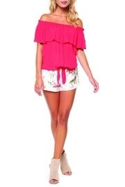  Ruffled Off-shoulder Blouse