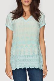  Sky Scalloped Blouse