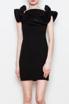  Flounce Neck Dress