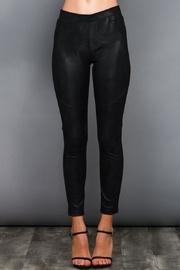  Black Coated Leggings