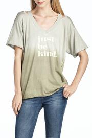  Just Be Kind Cut Up Ombre Tee