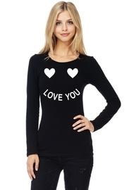  Black 'love-you' Graphic-tee