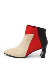  Zink Leather Bootie