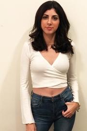  Crossover Ribbed Top