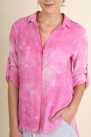  Tie-dye Button-up Top