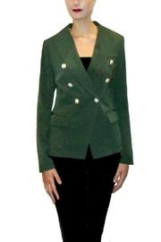  Green Double-breasted Blazer