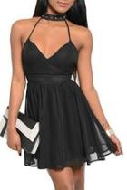  Spiky Choker Dress