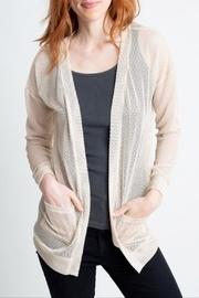  Mesh Cardigan Sweater