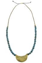  Teal Brass Necklace