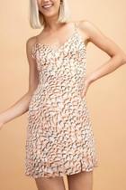  Peachy Leopard Dress