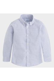  Blue Stripes Button Up