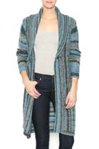  Teal Sweater Coatigan