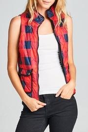  Plaid Puff Vest