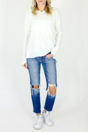  Notched Neck Top W Thumbhole
