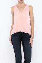  Sleeveless Wrap Front Top