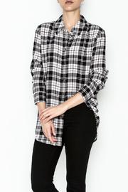  French Nude Plaid Top