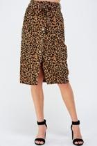  Animal Midi Skirt