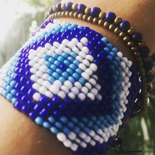  Blue Beaded Bracelet