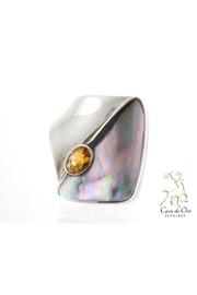  Citrine Oyster Ring