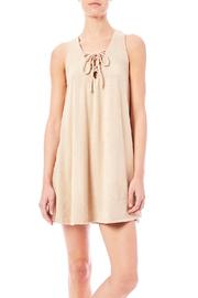  Vegan Suede Shift Dress
