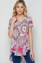  Bulgary Print Top