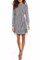  Corsican Striped Chiffon Dress