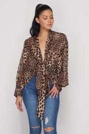  Open Leopard Blouse