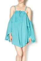 Aqua Flowy Top