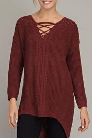  Criss-cross Knit Tunic