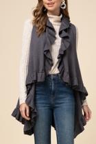  Frilly For Fall Vest