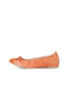  Orange Anaconda-print Flat