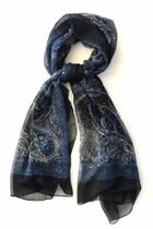  French Paisley Silk-scarf