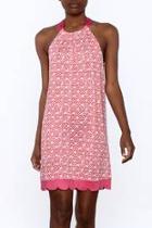  Pink Scalloped Dress
