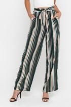  Green Striped Pants