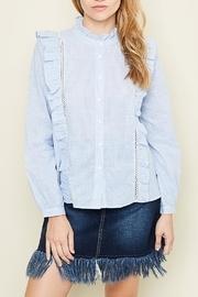  Button-down Ruffle Top