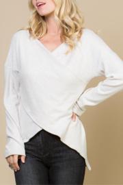  Faux Wrap Ultra Soft Sweater