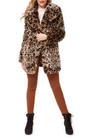  Faux Fur Leopard Coat