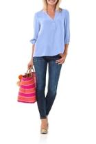  Silk Blue Blouse
