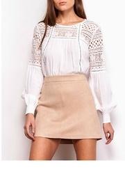  A-line Faux-suede Skirt