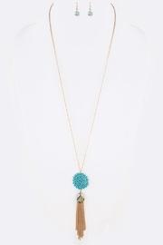  Tassel Pendant Necklace-set