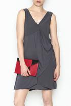  Charcoal Wrap Dress