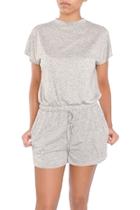  Grey Shorts Romper