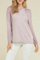  Long Sleeve Mineral Washed Top