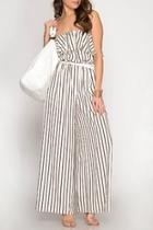  Olivia Striped Jumpsuit