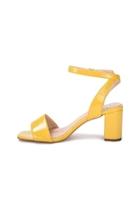  Yellow Patent Sandal