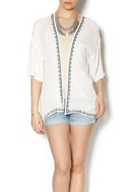  Woven Open Cardi