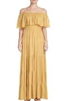  Mustard Off-the-shoulder Dress
