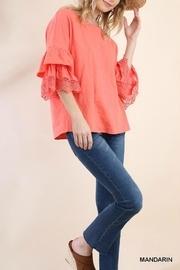  Lace Layered-sleeve Tee
