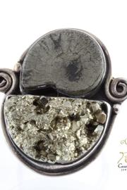  Pyrite Ammonite Ring