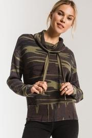 The Camo Cowl Neck Waffle Thermal